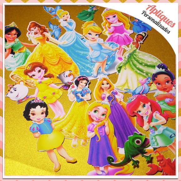 Apliques Princesas Disney Cute e Baby - 50 unidades