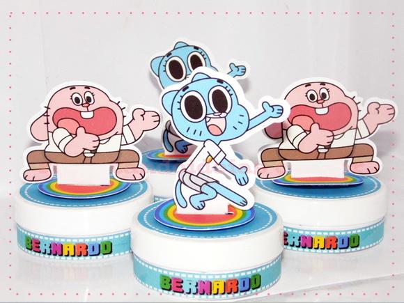 Aplique para Latinha 3d o Incrível Mundo de Gumball