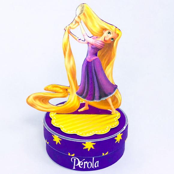 Aplique para Latinha 3d Rapunzel - Enrolados