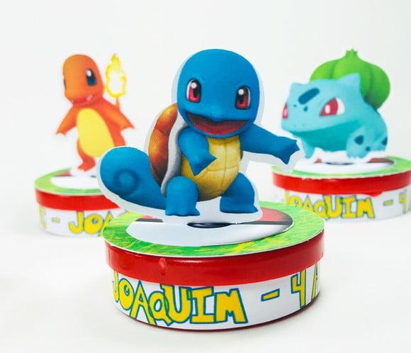 Aplique para Latinhas 3d Pokemon