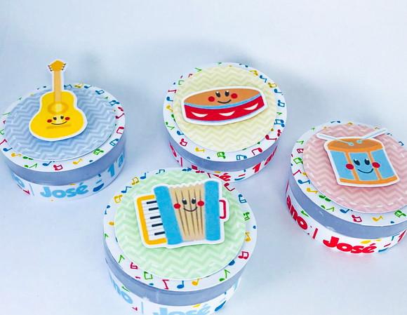 Aplique para Latinha Instrumentos Musicais Infantil Baby