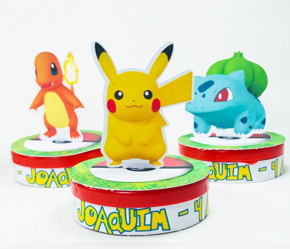 Aplique para Latinhas 3d Pokemon