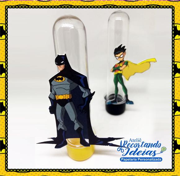Aplique para tubetes do Batman - 10 unidades