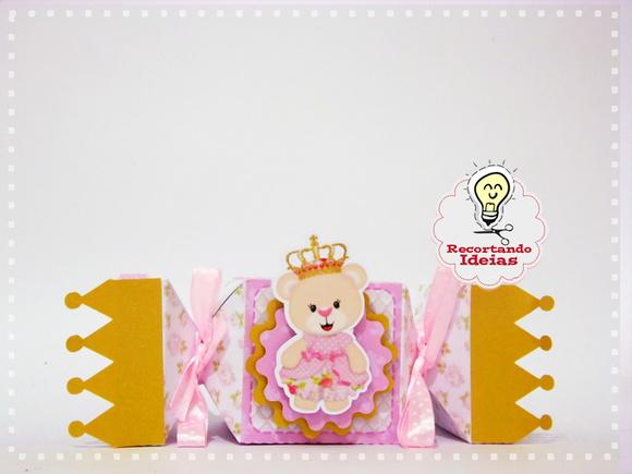 Caixa Bala Ursa Princesa - 10 unidades