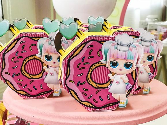 Caixa LOL Hexagonal confeitaria - 10 unidades