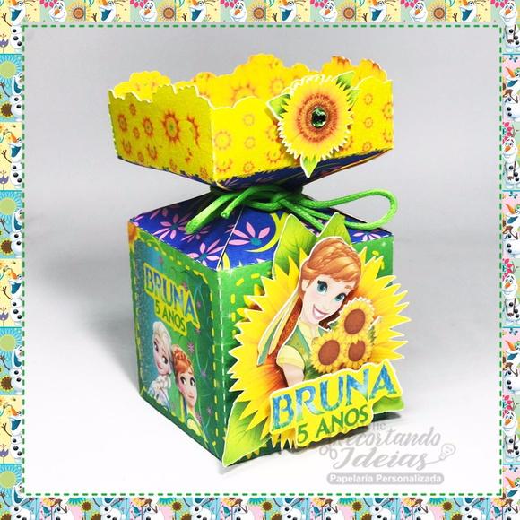 Caixa Meia Bala Frozen Fever - 10 unidades