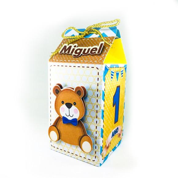 caixa milk urso marrom - 10 unidades