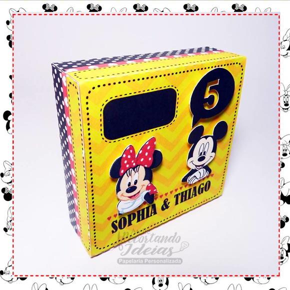 Caixa Minnie e Mickey - 10 unidades