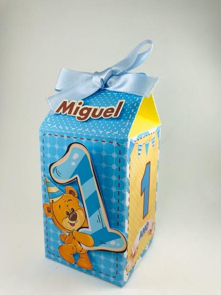caixa milk urso marrom - 10 unidades