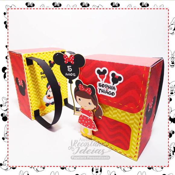 Caixa Mochila Minnie