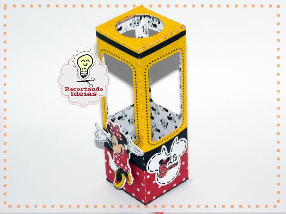 Caixa para tubete da Minnie - 10 unidades