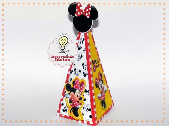 Caixa Pirâmide da Minnie - 10 unidades