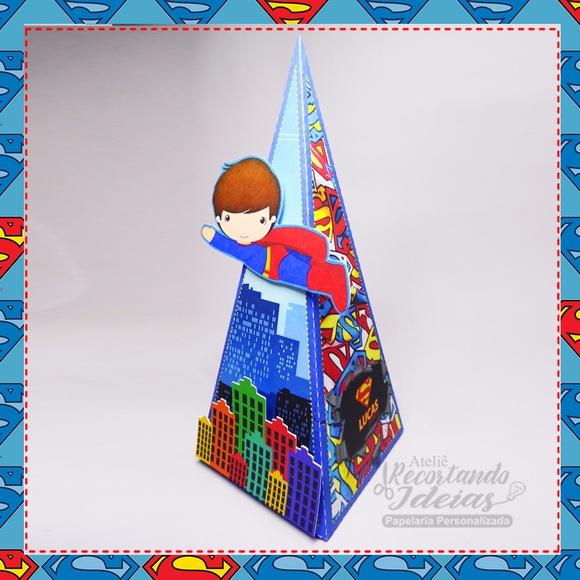 Caixa Pirâmide Superman - 10 unidades