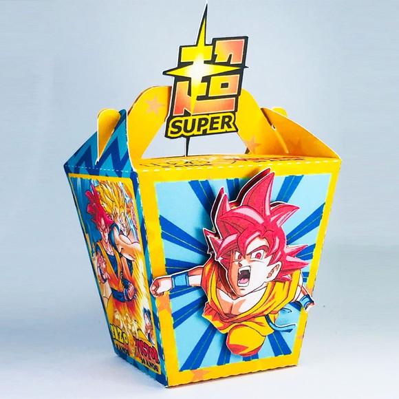 Caixa Suhi com Alça Dragon Ball Super - 10 unidades