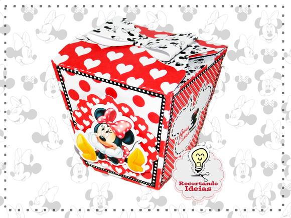Caixa sushi da Minnie Vermelha - 10 unidades