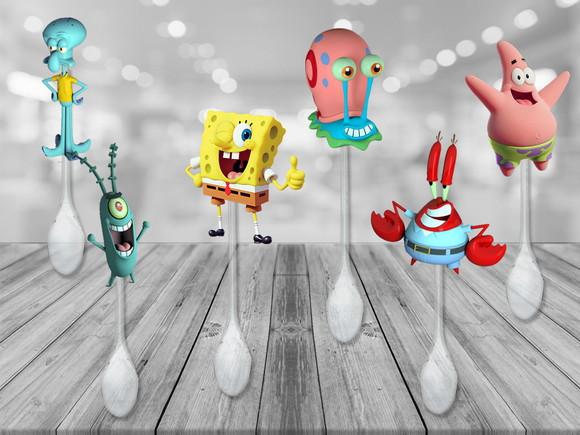 colherzinhas decoradas bob esponja