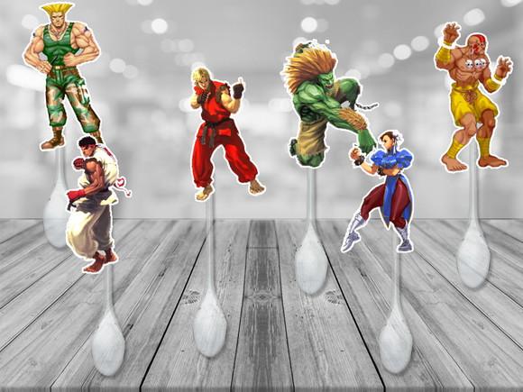 colherzinhas decoradas street fighter