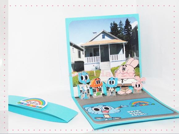Convite 3D Incrível Mundo De Gumball