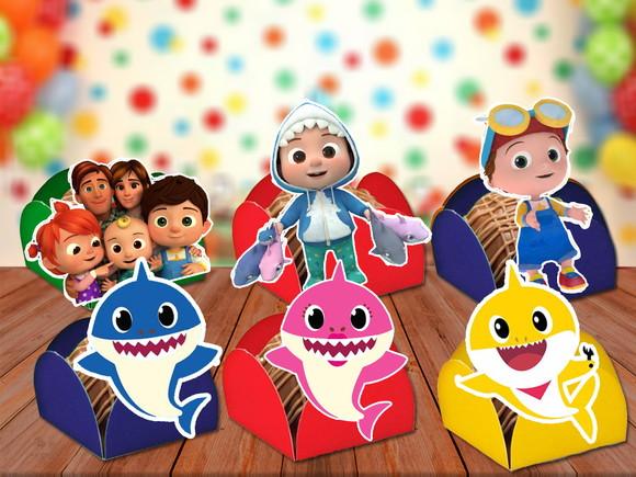 Forminhas Baby Shark - 100 Unidades