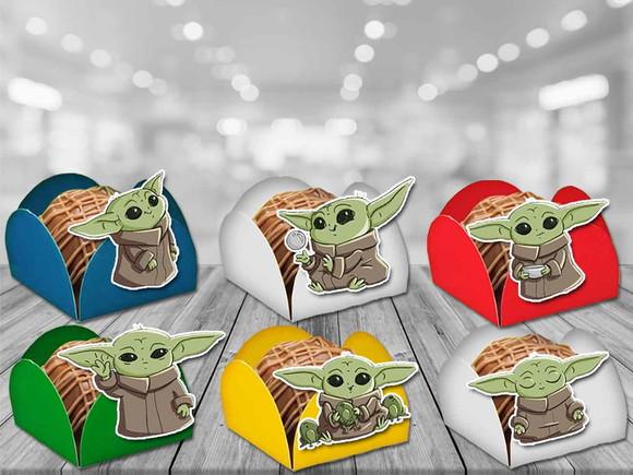 Forminhas Baby Yoda - 100 Unidades