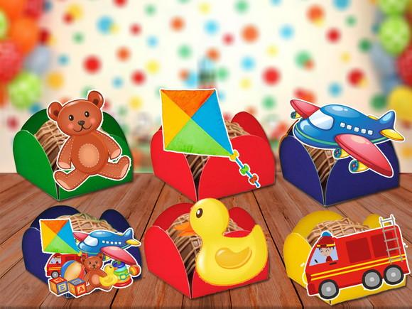 Forminhas Brinquedos Antigos - 100 Unidades