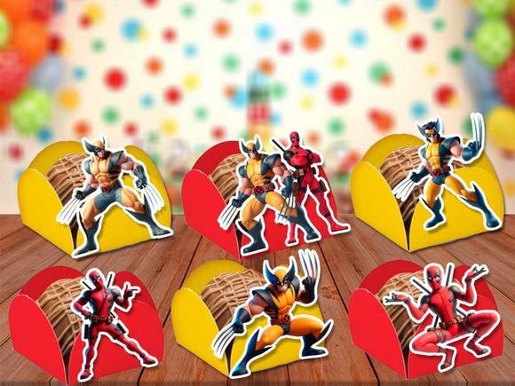 Forminhas Deadpool e Wolverine Top - 100 Unidades
