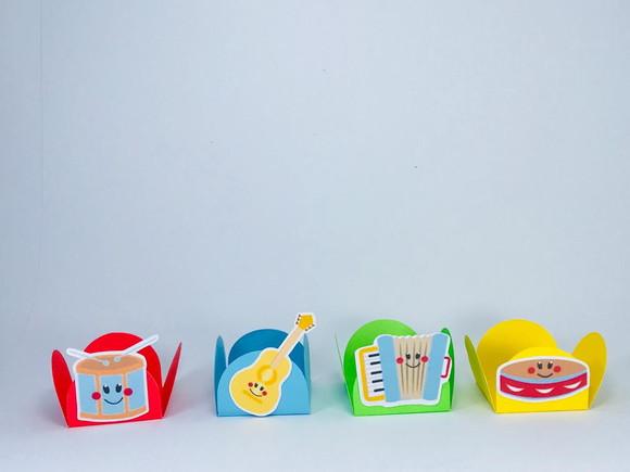 Forminhas Instrumentos Musicais - 100 Unidades