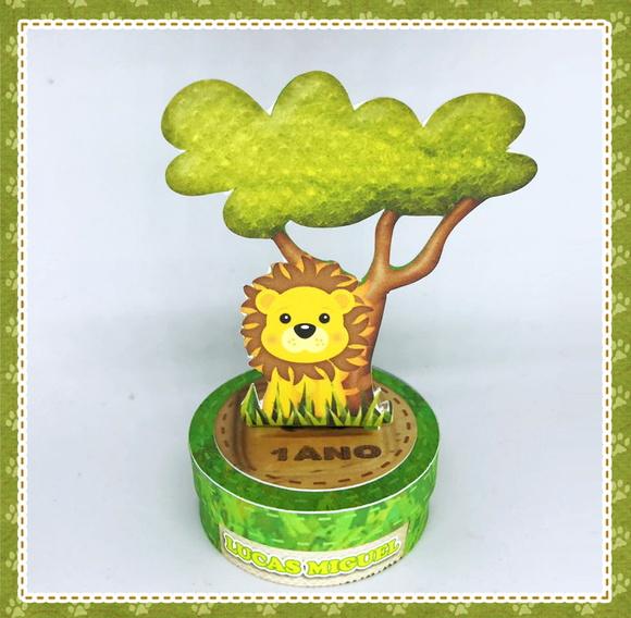 Latinha 3d Safari - Selva e animais