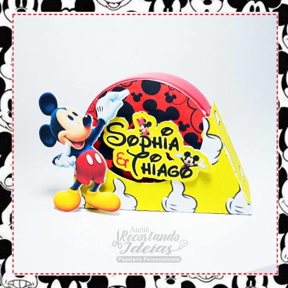 Latinha com Suporte Mickey