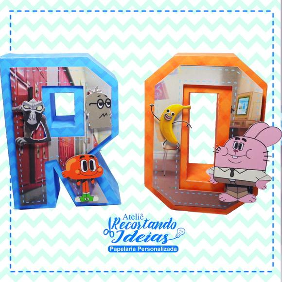 Letra 3d Gumball