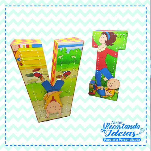 Letras 3D Caillou