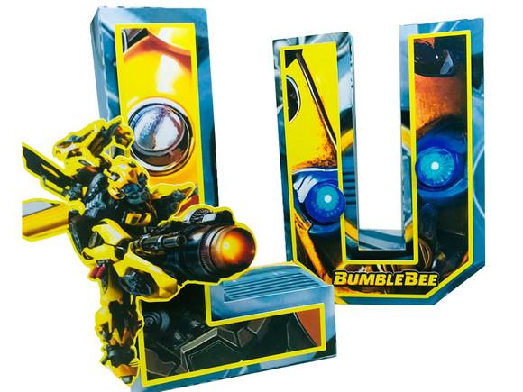 letras 3d bumble bee transformers