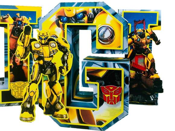 letras 3d bumble bee transformers