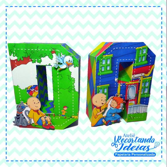 Letras 3D Caillou