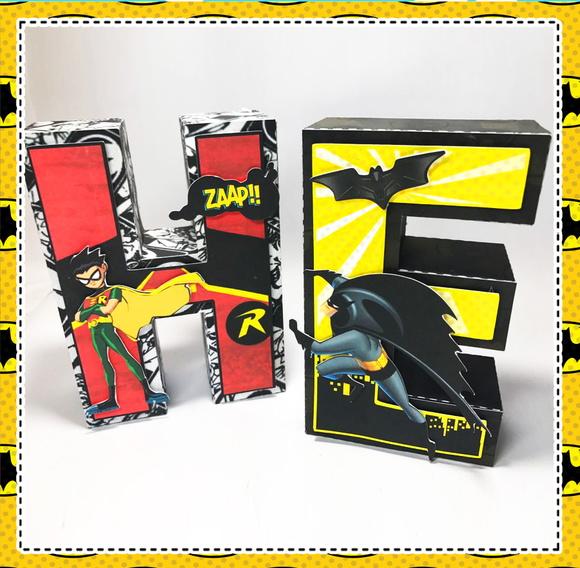Letras 3d do Batman
