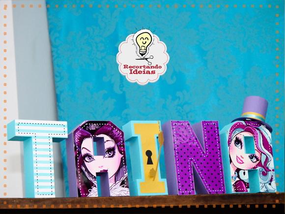 Letras 3d Ever After High