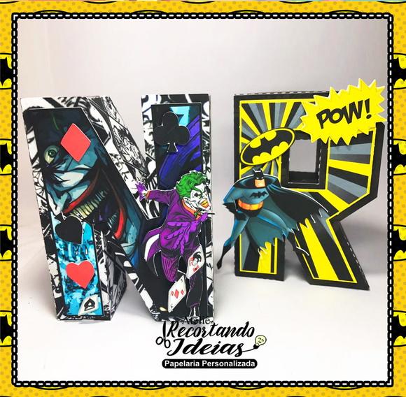Letras 3d do Batman