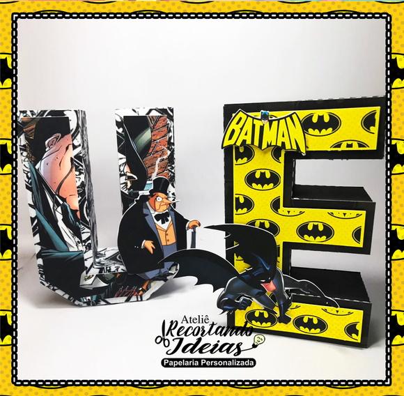 Letras 3d do Batman