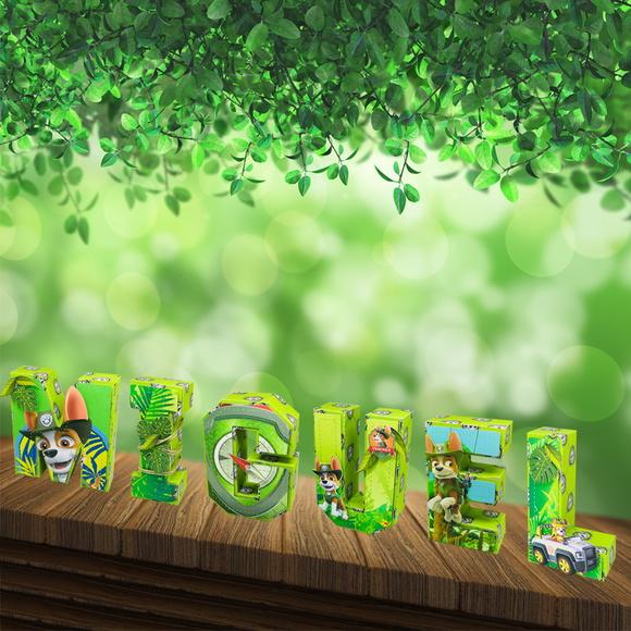 Letras 3d Patrulha Canina Tracker - Selva