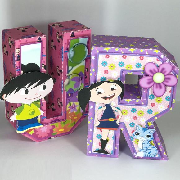 Letras 3d Show da Luna Rosa