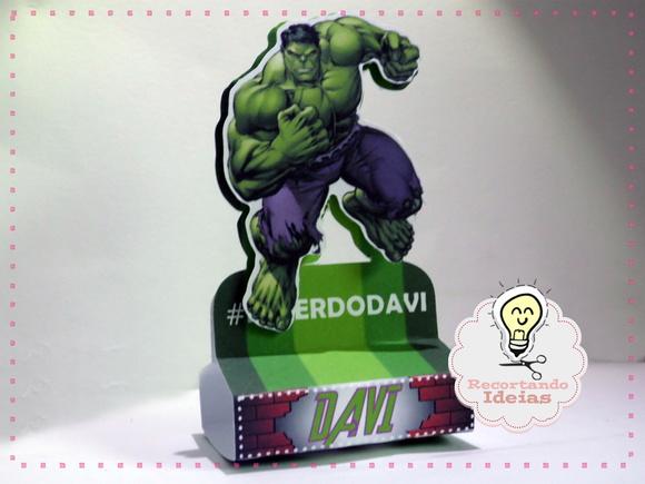 Porta Chocolate Duplo Hulk