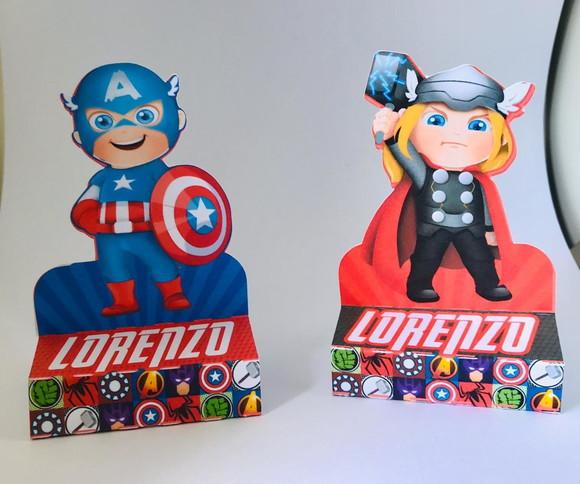 Porta Chocolate vingadores baby