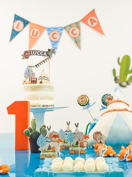 Raposinha kit festa raposa mesversário - frete grátis