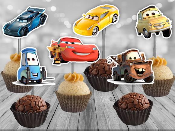 Topper Carros 3 - 100 unidades