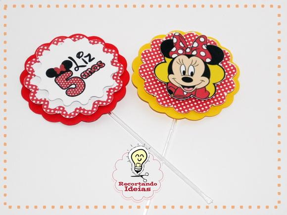 Topper Duplo da Minnie - 50 unidades