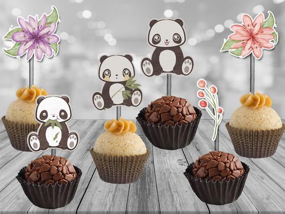Topper Panda - 100 unidades