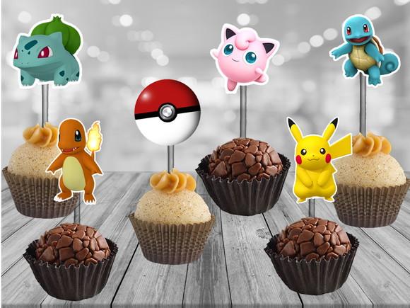 Topper Pokemon - 100 unidades