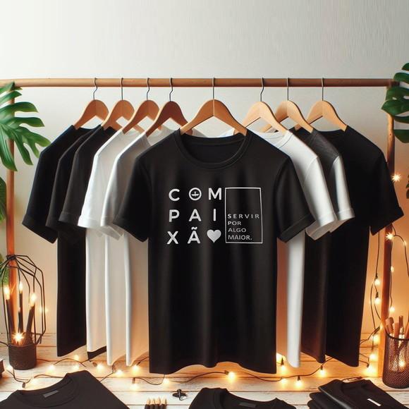 Camisa Personalizada Lagoinha Compaixão 100% Algodão