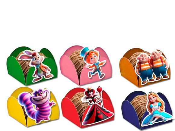 Forminhas para Doces Alice no País das Maravilhas