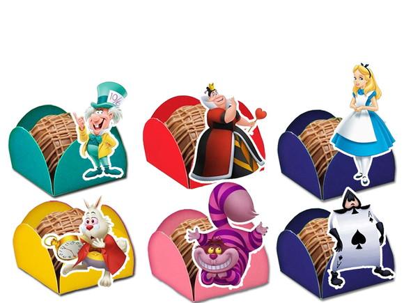 Forminhas para Doces Alice no País das Maravilhas